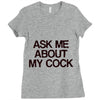 ask me about my cock rooster Ladies Fitted T-Shirt