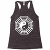 i ching ying and yang Racerback Tank