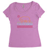 neon sign california republic flag bear Women's Triblend Scoop T-shirt