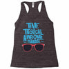 time to go tropical awesome paradise Racerback Tank