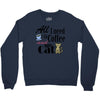 coffee cat Crewneck Sweatshirt