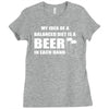 beer drinkers beer diet balance Ladies Fitted T-Shirt