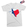 Eroded Texas Map With Flag Exclusive T-shirt
