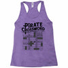 pirate crossword Racerback Tank