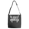 i beat anorexia Adjustable Strap Totes