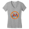 no moped Women's V-Neck T-Shirt