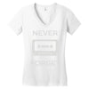 retro and vintage cassette humor Women's V-Neck T-Shirt