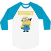 2015 cute minions despicable me 3/4 Sleeve Shirt