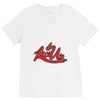 lace up V-Neck Tee