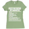 rules for dating my daughter Ladies Fitted T-Shirt