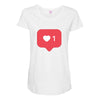 TAP LIKE Maternity Scoop Neck T-shirt