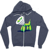 scratchy Zipper Hoodie