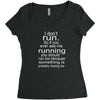 i don't run Women's Triblend Scoop T-shirt