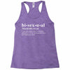 Bisexual Dictionary Racerback Tank