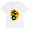 lion yellow V-Neck Tee