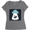 Ufo Women's Triblend Scoop T-shirt
