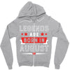 Legends Are Born In August Zipper Hoodie