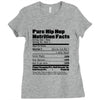 clebrity hip hop nutrition Ladies Fitted T-Shirt