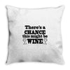 might be wine Throw Pillow