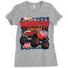 Off Road Monstre Truck Ladies Fitted T-Shirt