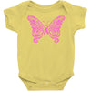breast cancer butterfly Baby Bodysuit