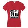 straight outta paradise palms Women's V-Neck T-Shirt
