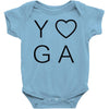 yoga heart Baby Onesie