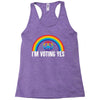 I Am Voting Yes Racerback Tank