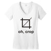 oh crop Women's V-Neck T-Shirt