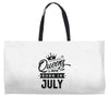 Queens Are Born In July Weekender Totes