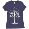 white tree of gondor Ladies Fitted T-Shirt