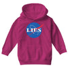 lies nasa logo Youth Hoodie