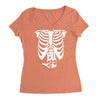 beer belly xray skeleton funny Women's Triblend Scoop T-shirt