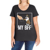 my bff Ladies Curvy T-Shirt