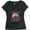 camping lady Women's Triblend Scoop T-shirt