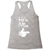 he's mine she's mine Racerback Tank