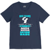 god found autism dad V-Neck Tee