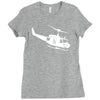 design uh 1h helicopter hubschrauber us army irak krieg war vietnam Ladies Fitted T-Shirt