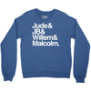 a litle life book white logo Crewneck Sweatshirt