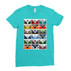 vw camper van fronts, ideal gift or birthday present Ladies Fitted T-Shirt