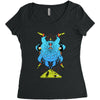 demon squid god Women's Triblend Scoop T-shirt