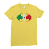 bat man mexican flag mexico logo Ladies Fitted T-Shirt