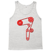 strap of the distribution of the engine Tank Top