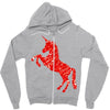 Unicorn Art Zipper Hoodie