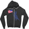 Patriotic T-Rex Zipper Hoodie