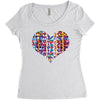 Heart Women's Triblend Scoop T-shirt