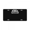 be nice to me my wife is pregnant funny License Plate