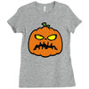 pumpkin zombie Ladies Fitted T-Shirt