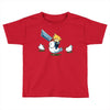 mighty hero atop a chicken Toddler T-shirt