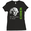 albert einstein theory of 7% proof geeky science cider scrumpy drinkin Ladies Fitted T-Shirt